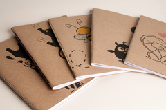 Imagen de Cuadernos (Low Cost ) x 3 unidades tapa banda kraft