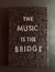 Cuadro bastidor bordado The music is the bridge Negro