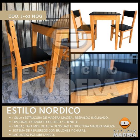 JUEGO CONFITERIA NORDICO NEGRO