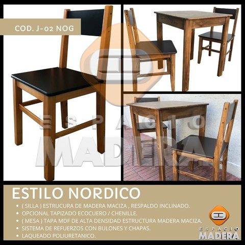 JUEGO CONFITERIA NORDICO NOGAL