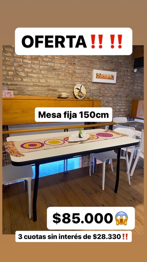 Mesa de cocina 150