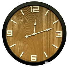 Reloj de pared Metal Wood