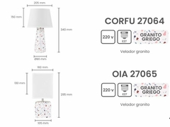 Lampara de mesa Corfu - comprar online