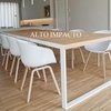 Mesa Comedor Metalica Industrial Rustica 180cm- Alto Impacto - ALTO IMPACTO Home + Office