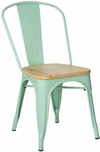 Set 4 Silla Tolix Asiento Madera - comprar online