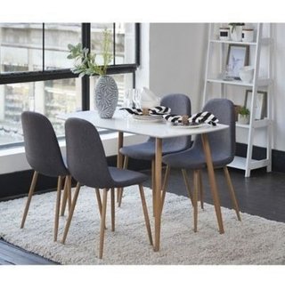 Set 6 Silla New Eames Tapizada Comedor Cocina - Alto Impacto