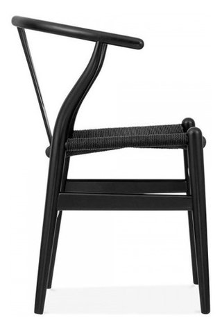 Set * 2 Silla Wishbone Hans Wegner Base Negra- Alto Impacto en internet