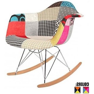 Sillon Eames Rocking Mecedor Patchwork - Alto Impacto en internet