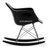 Silla Sillon Mecedora Rocking Chair Charles Eames All Black - tienda online