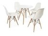 Combo Mesa Eames Madera 80 Cm + 4 Sillas Eames- Alto Impacto - tienda online