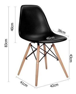 Silla Eames Dsw Abs Madera Super Promo - Alto Impacto - ALTO IMPACTO Home + Office