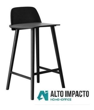 Set 2 Banqueta Taburete Nerd 65 Desayunador + 12 Pagos - Alto Impacto