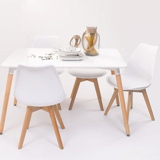 Combo Mesa Eames 140 Cm + 4 Silla Tulip Eames - Alto Impacto - tienda online