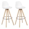 Set * 2 Banqueta Taburete Tulip Eames Madera- Alto Impacto