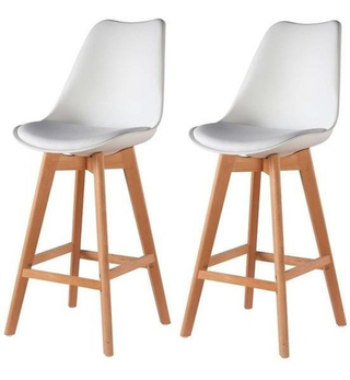 Set 3 Banqueta Taburete Tulip Eames Escandinava 65 P en internet