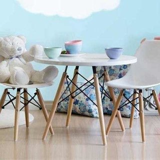 Combo Mesa Eames 100 Cm + 4 Sillas Kids Niños - Alto Impacto - ALTO IMPACTO Home + Office