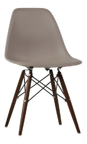 Silla X4 Eames Dsw Miller Patas Madera Oscura - Alto Impacto- - ALTO IMPACTO Home + Office