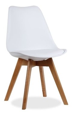 Silla Tulip Eames Escandinava Eames B Madera - Alto Impacto