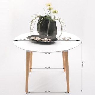 Combo Silla Eames Tulip Escandinava + Mesa Alto Impacto - tienda online