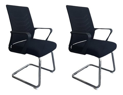 Silla X 2 Fija Oficina Moderna Ergonomica Work Alto Impacto