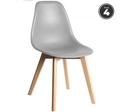 Combo Silla Eames Dsw Comedor X 4 Unidades - Alto Impacto