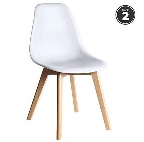 Set * 2 Silla Eames Base Tulip Comedor Colores- Alto Impacto