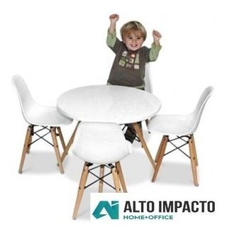 Combo Mesa Eames Kids + 2 Silla Niños Infantil- Alto Impacto - tienda online