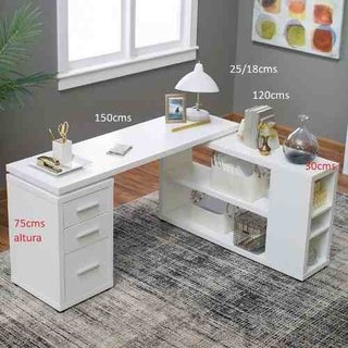 Escritorio Moderno Oficina Dormitorio Color A Elección Ai17 - tienda online