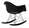 Silla Sillon Mecedora Rocking Chair Charles Eames All Black - comprar online