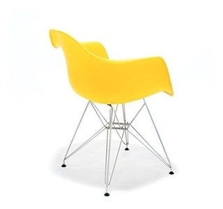 Sillón Eames Dar Amarillo Base Metalica Promo - Alto Impacto - comprar online