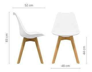 Silla Tulip Eames Escandinava Eames B Madera - Alto Impacto - tienda online