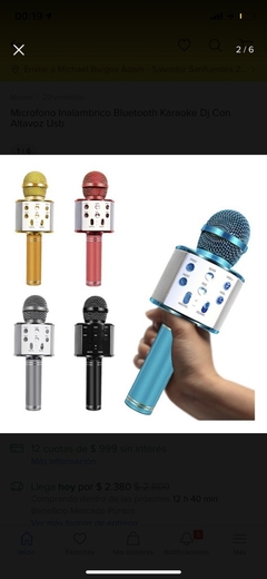 Micrófono Karaoke Bluetooth  - comprar online