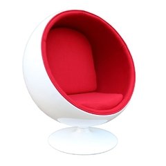Silla Ball Chair: Rojo