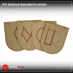 Kit completo banderín Amor en internet