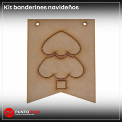 Kit básico banderines navideños - Punto Rojo Láser