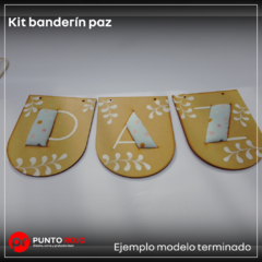 Kit completo banderín Paz - comprar online