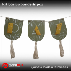 Kit básico banderín Paz en internet