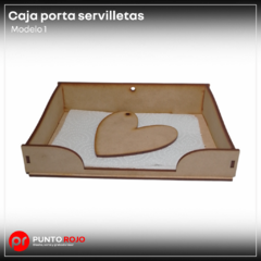 Caja porta servilletas- modelo 1