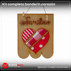 Kit completo banderín corazón