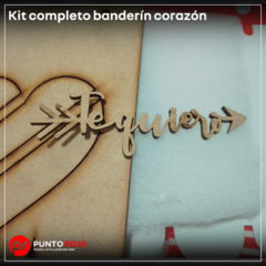 Kit completo banderín corazón - Punto Rojo Láser