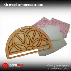 Kit patchwork completo medio mandala loto - comprar online