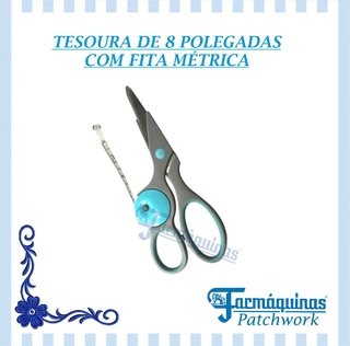 TESOURA DE 8 POLEGADAS COM FITA MÉTRICA