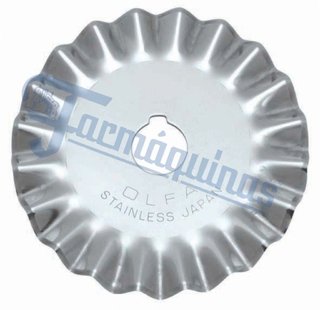 LAMINA DE 45MM ONDULADA EM AÇO INOX - OLFA