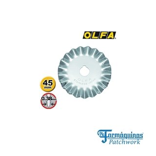 LAMINA DE 45MM ONDULADA EM AÇO INOX - OLFA