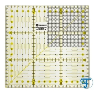 Régua Patchwork Quadriculada 15x15cm Trident