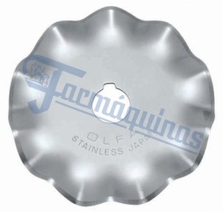 LAMINA DE 45MM ONDULADA EM AÇO INOX - OLFA