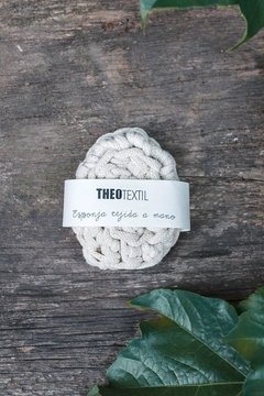Esponja redonda tejida de fibras naturales - comprar online