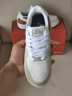 TÊNIS AF1 BRANCO MARRON - loja online