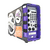 PARLANTE BLUETOOTH PORTATIL CON MICROFONO KARAOKE SD FM WINCO W211V VIOLETA - comprar online