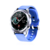 RELOJ INTELIGENTE SMARTWATCH NOGA SW05 1.3" CAJA METAL PLATEADO MALLA AZUL ANDROID O IOS